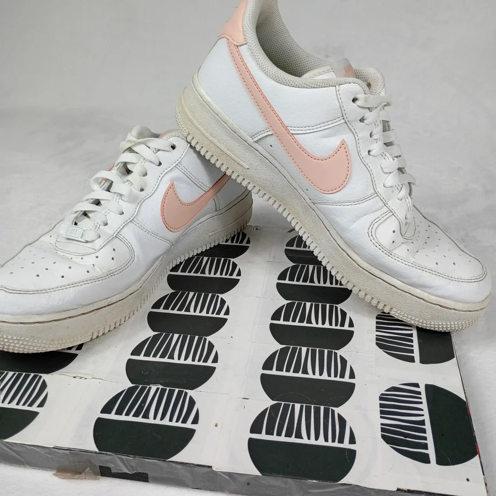 Nike Air Force 1 AF1 Low White‎ Peach Pink Womens Sneakers DN1430-106 Size 11
